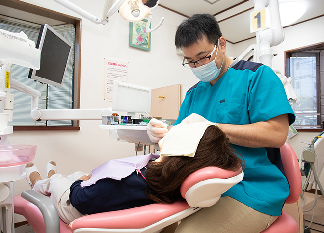 予防歯科から訪問診療まで、幅広い年代の方向けの治療が行えます