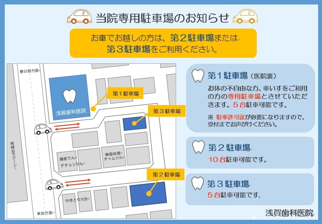 浅賀歯科医院_駐車場