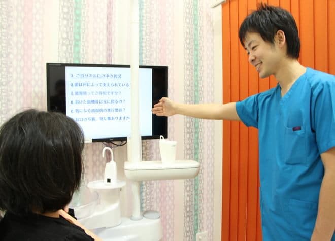 お口のクリーニングだけでなく、お食事についてアドバイスしています。