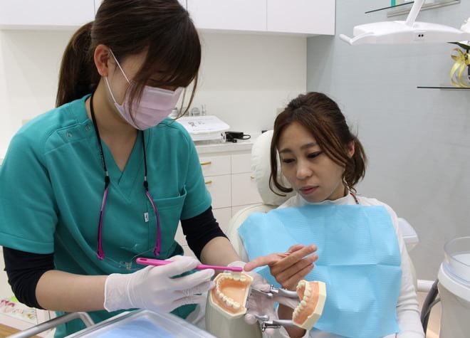歯科衛生士による定期的なケアと、患者さまへの負担が少ない治療で健康な歯を
