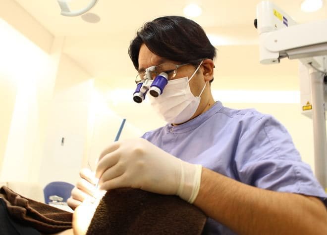 フッ素の塗布、お口の検査を中心に。データを記録して、症状を理解していただきます